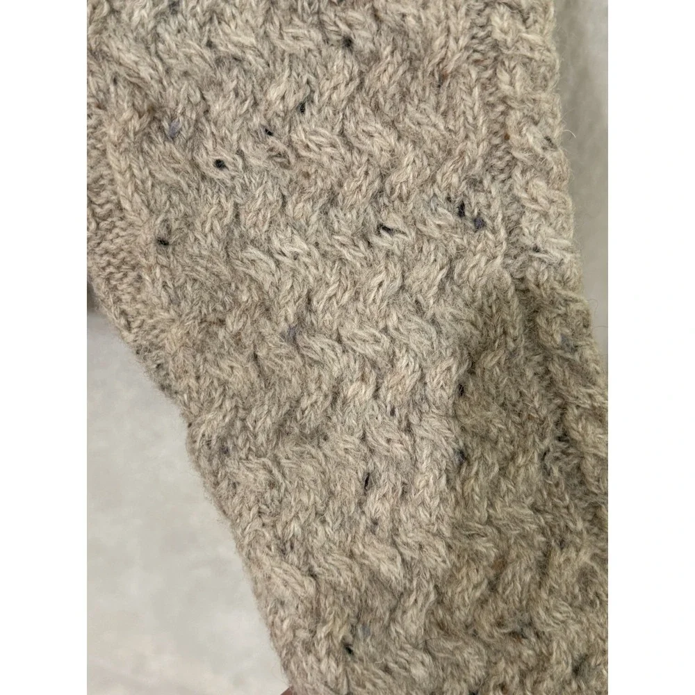 Carraig Donn Aran Sweater 100% Pure New Wool Cable Knit Ireland Fisherman Block